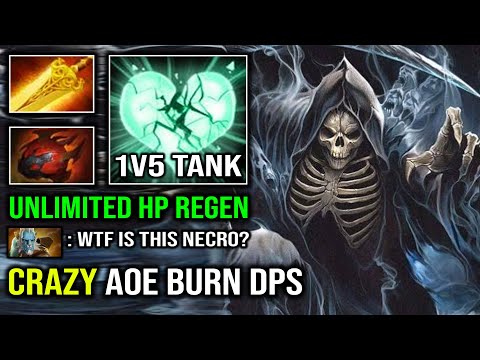 ULTIMATE 1V5 TANK GOD AoE Radiance Burn DPS Heart Necrophos 100% Counter PL Dota 2