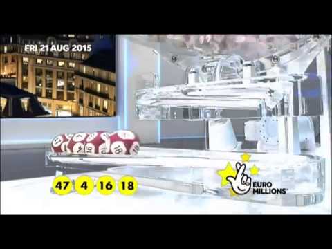 2015 08 21 Euro Millions Number and draw results