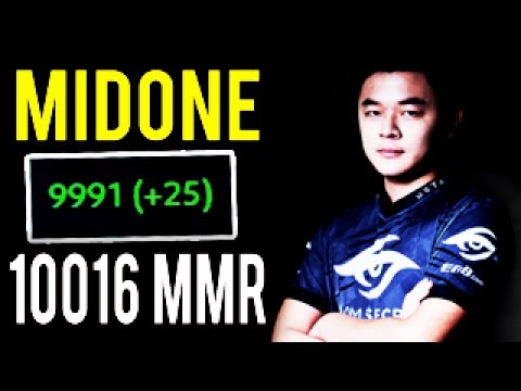 MIDONE 10k MMR - WORLD SECOND 10000 MMR IN HISTORY !!! DOTA 2