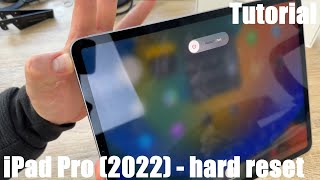 How to perform Apple iPad Pro 6th Gen. (2022) hard reset rebooting the System at fail function DIY