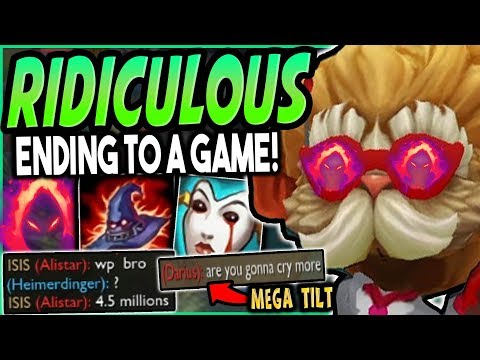 When the enemy team disrespects Dark Harvest Heimerdinger! UNBELIEVABLE ENDING! - League of Legends