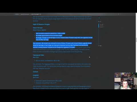 Reading the patch 1.31 PTR changes