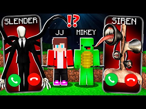 Terrifying Minecraft Encounter at 3am - Slender Man vs Siren Head