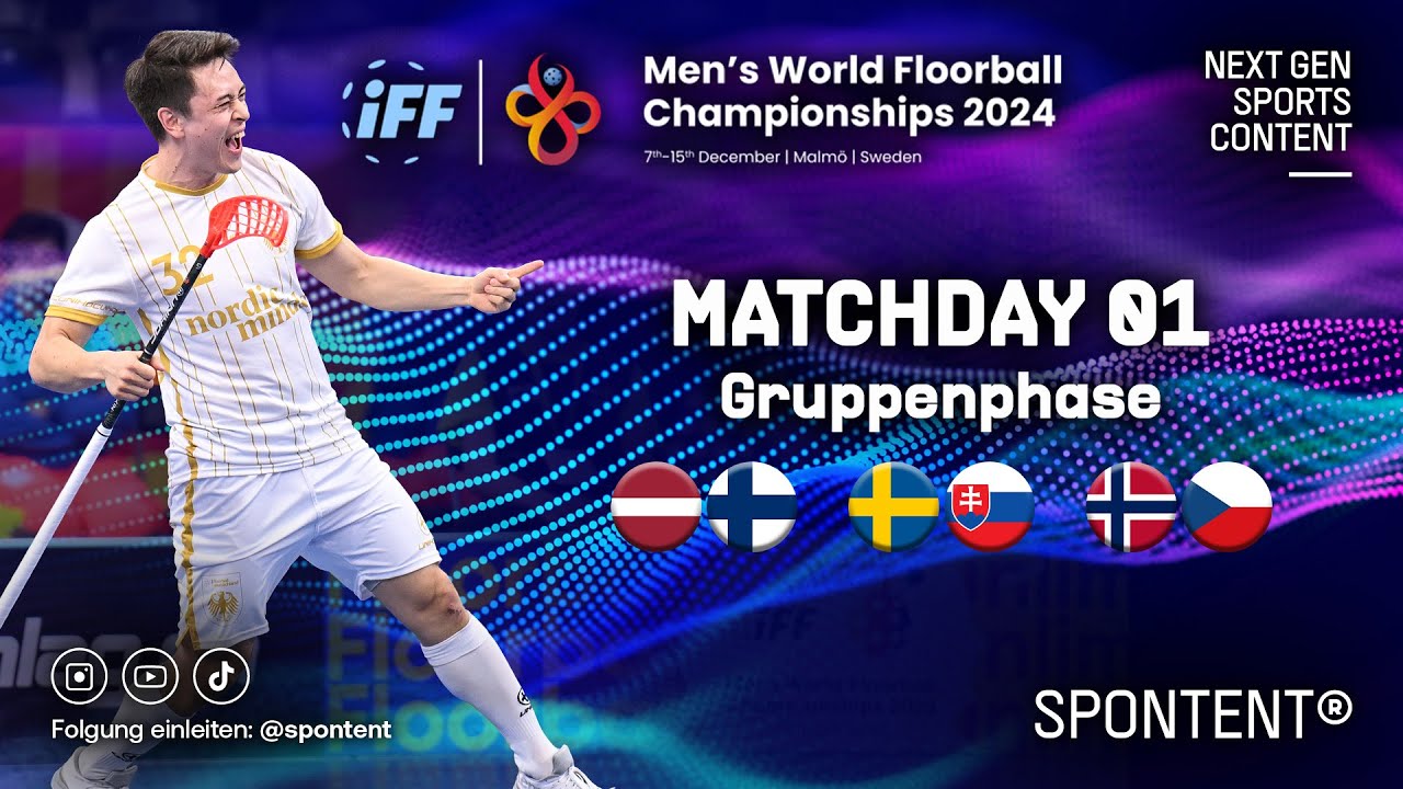 Floorball | Matchday 01 | Gruppenphase | Men's World Floorball Championships 2024