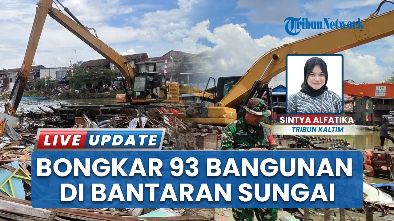 Normalisasi Sungai Karang Mumus di Jalan AM Sangaji Gang 3 Dimulai, Sebanyak 93 Bangunan Dibongkar