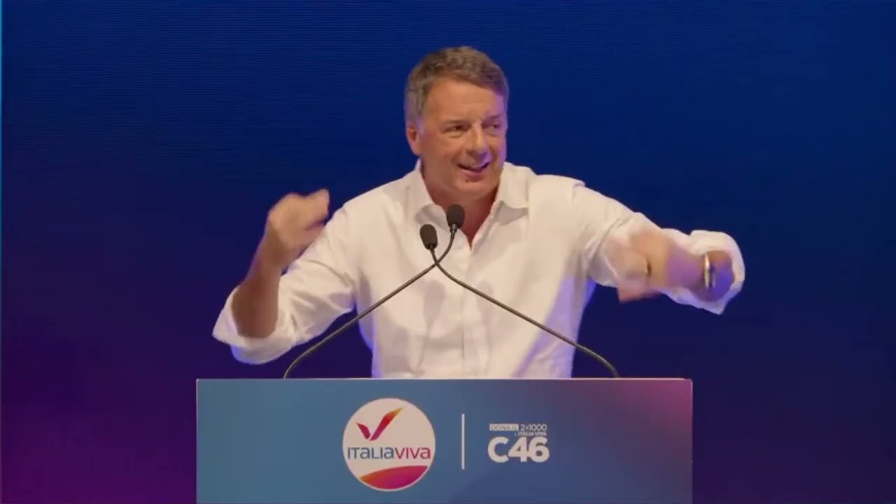 MATTEO RENZI INTERVIENE ALL’ASSEMBLEA NAZIONALE DI ITALIA VIVA