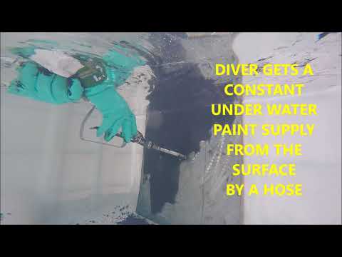 SPLASH ZONE AND UNDER WATER ROLLER AIRLESS COATING APPLICATION ALOCIT 28 15 TROPICAL PAINT