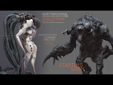 Creature Design in ZBrush with Kurt Papstein -  Part 2