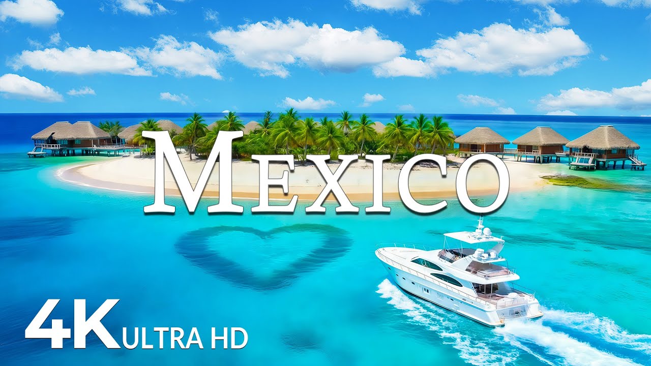 FLYING OVER MEXICO (4K UHD) – Soothing Music Along With Beautiful Nature Video - 4K Video UHD #8