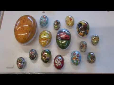 Ostereier in Folienverpackung