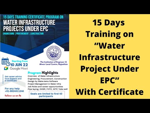 30 days Online Vocational Training Program Institution of Engineers India Rajasthan State Centre