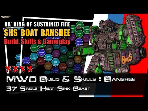 [BRxV] MWO Build & Skills : Single Heat Sink Boating Banshee