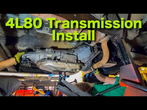 4L80 TRANSMISSION INSTALL || EASY