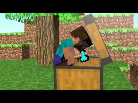 Minecraft Blender animation - Escape from creeper