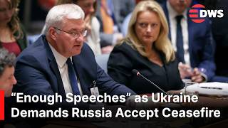 FULL: Ukraine’s FM Sybiha Demands Immediate Ceasefire, Warns Putin’s War Is a Global Threat | AC1E