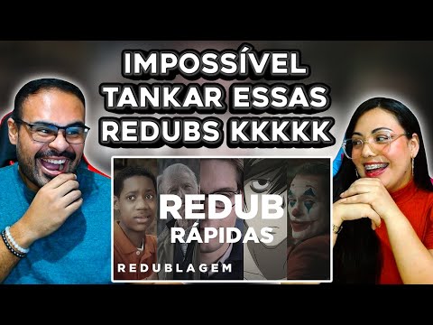REACT EM CASAL Redub Rápidas (Paródia Redublagem) Pabollo
