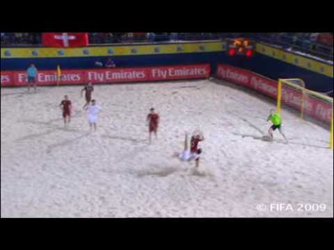 Amazing beach soccer goal by Stankovic (Swiss striker)
