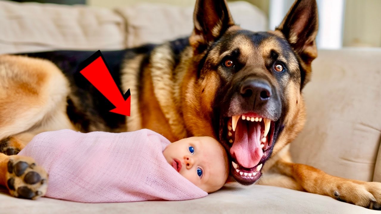 German Shepherd Refused to Leave Newborn Baby's Side – What Happened Next Was a True Miracle!
