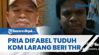 JAWABAN KDM saat Mendadak Dituduh Pria Difabel asal Cimahi Larang Pemberian THR