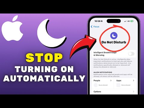 How To Stop Do Not Disturb Turning ON Automatically I Disable Automatic Do Not Disturb