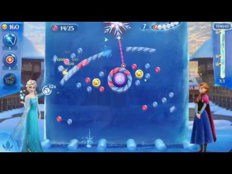 Frozen Free Fall: Icy Shot Level 23 - NO BOOSTERS ☃☃☃