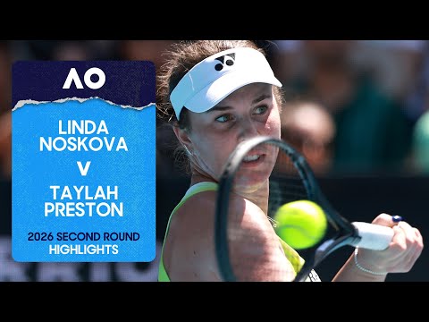 Linda Noskova v Taylah Preston Highlights | Australian Open 2026 Second Round