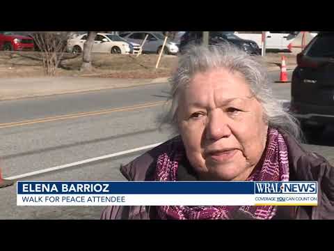 Monks closing in: Buddhist monks walk for peace heads toward Raleigh