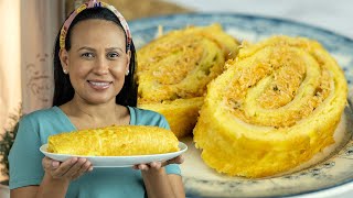 NUNCA VISTO! ROCAMBOLE DE MASSA DE ARROZ RECHEADO COM FRANGO | CucaChef