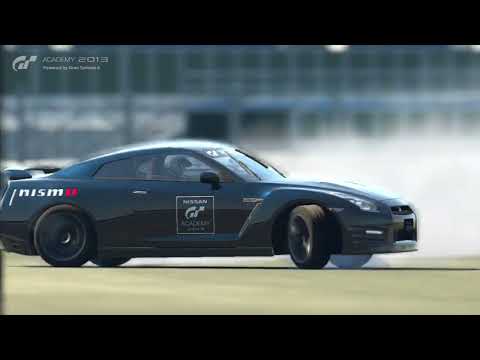 Gran Turismo 6 Academy demo - Nissan R35 GT-R physics test at Silverstone