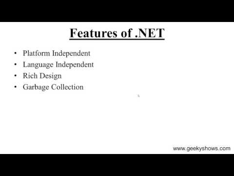 Features of NET Hindi