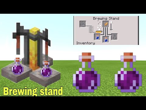 How to make potion in minecraft | minecraft Brewing stand | #minecraft #shorts