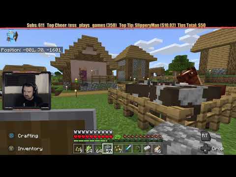 Minecraft "Chill Stream" Aug. 16, 2019 pt3 - CRAZY Top Contribution WAR!