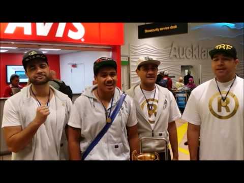 Musical Island Boys at Auckland Airport. July 8th 2014