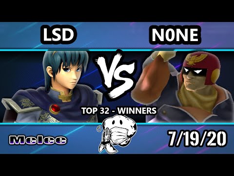 GOML 2020 SSBM - UYU | n0ne (Captain Falcon) Vs. LSD (Marth) Melee Top 32