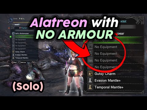 SOLO Alatreon With NO ARMOUR - Is it Possible?! - Heroics Insect Glaive (IG, Commentated) | MHW IB