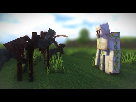 Dreadful Peat Mummy (Betweenlands) vs Iron Golem - Minecraft Mob Battle