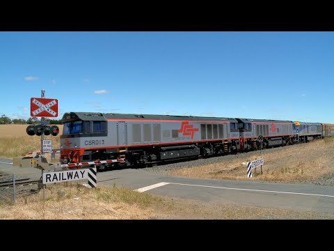 SCT 6PM9 Freight Train With CSR013, CSR014 & EL55 (21/12/2021) - PoathTV Australian Railways