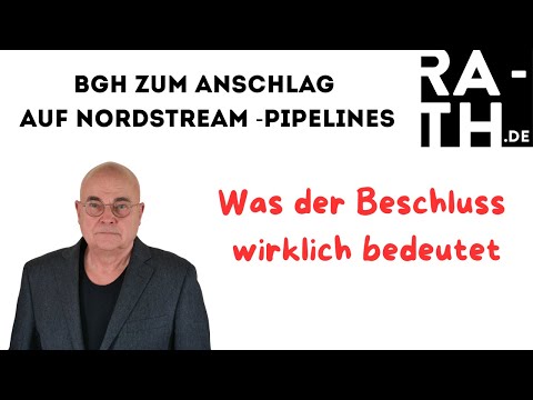 Federal Court of Justice ruling on the attack on Nordstream pipelines - What the decision really ...