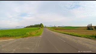 preview picture of video '【ママチャリでGO!】　ゴープロ持って自転車で走ってみた　Cycling the hills of Biei　Hokkaido Japan'