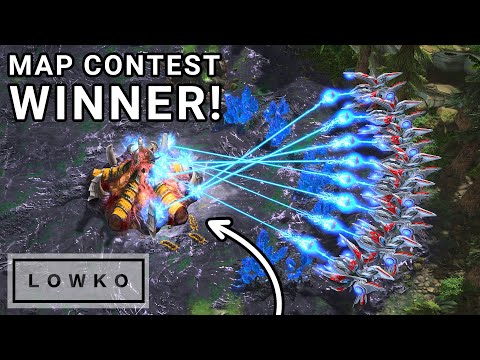 StarCraft 2: The WINNER of the NEW Map Contest! (MaNa vs Elazer)
