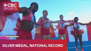 Canada's women set 4x100m national record, take silver medal at World Athletics Relays Gaborone 26