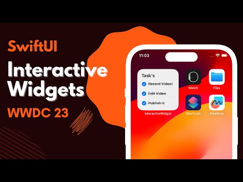 Interactive Widgets - iOS 17 - SwiftUI - WWDC 2023 thumbnail