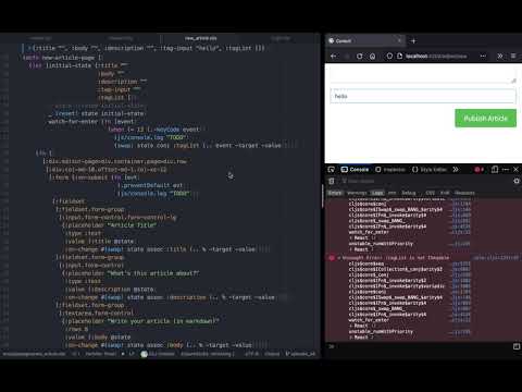 ClojureScript for React Developer - 25. Article Editor I
