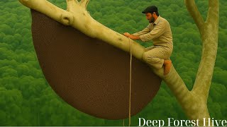 Climbing a Giant Tree Full of Wild Bees – No Fear Jungle Honey Harvest