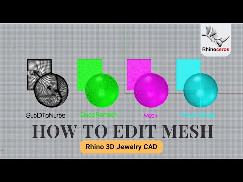 How to Edit Mesh or STL Files in Rhino 3D – Beginner-Friendly Tutorial #524