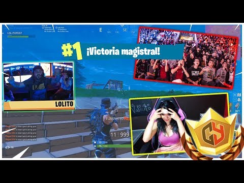 VICTORIA EPICA PRESENCIAL De LOLiTO FDEZ "100 Youtubers" TORNEO Rubius FORTNITE en la GAMERGY 2018