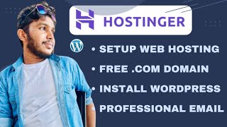 Buy Hostinger Web Hosting & Install Wordpress | Free .com Domain | Setup Professional Email |Sinhala