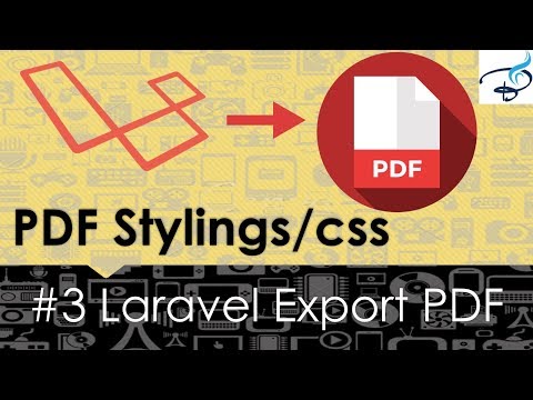 Laravel Export to PDF | Give Styles to PDF file 3