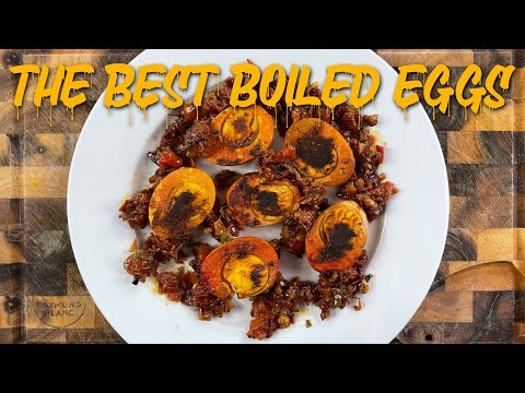 WHO KNEW EGGS COULD BE SO FANCY? SEARED EGGS WITH A SPICY JAM AND WALNUT CRUMB