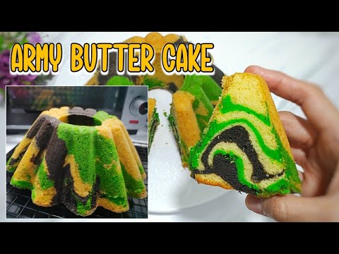 Resep Membuat BOLU ARMY Cuma 3 Telur | How To Make Army Cake Only 3 Eggs